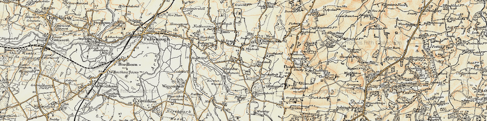 Old map of West Chiltington Common in 1897-1900