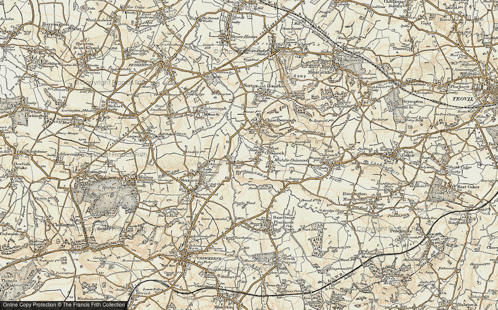 Old Map of West Chinnock, 1898-1899 in 1898-1899