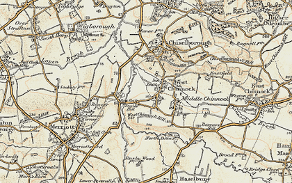 Old map of West Chinnock in 1898-1899