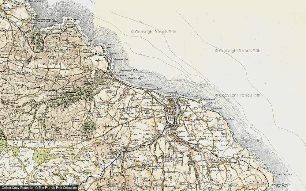 Old Map of West Cliff, 1903-1904 in 1903-1904