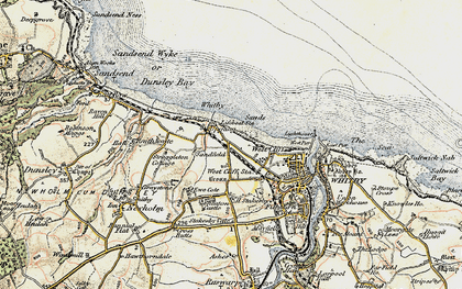 Old map of West Cliff in 1903-1904