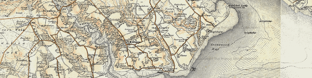 Old map of West Common in 1897-1909