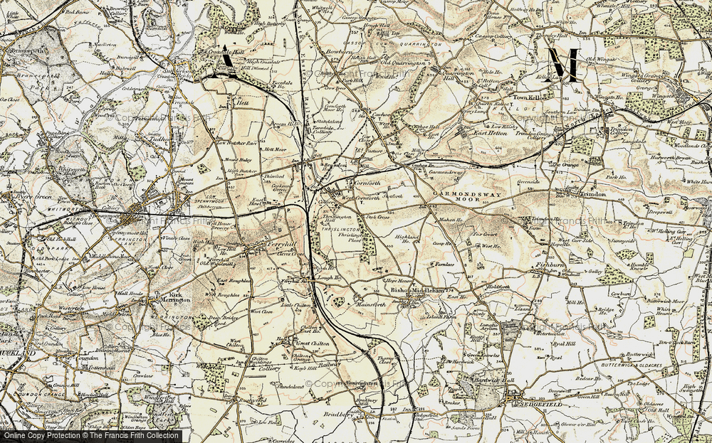 Old Map of West Cornforth, 1903-1904 in 1903-1904