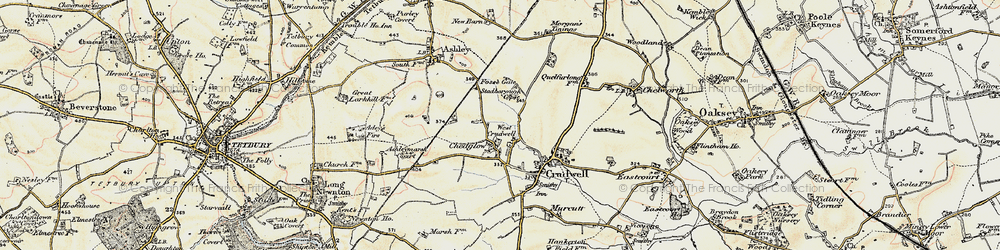 Old map of West Crudwell in 1898-1899