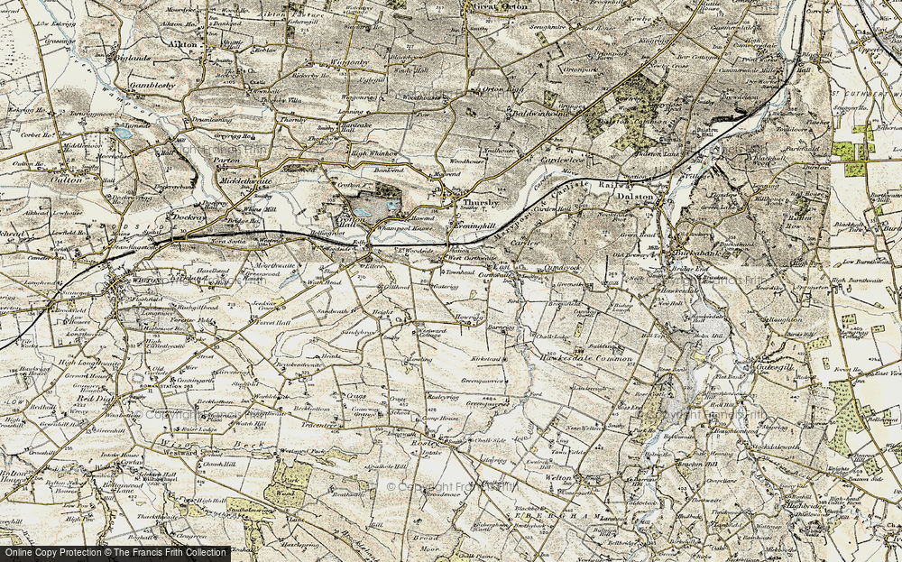 Old Map of West Curthwaite, 1901-1904 in 1901-1904