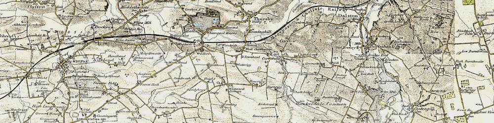 Old map of West Curthwaite in 1901-1904