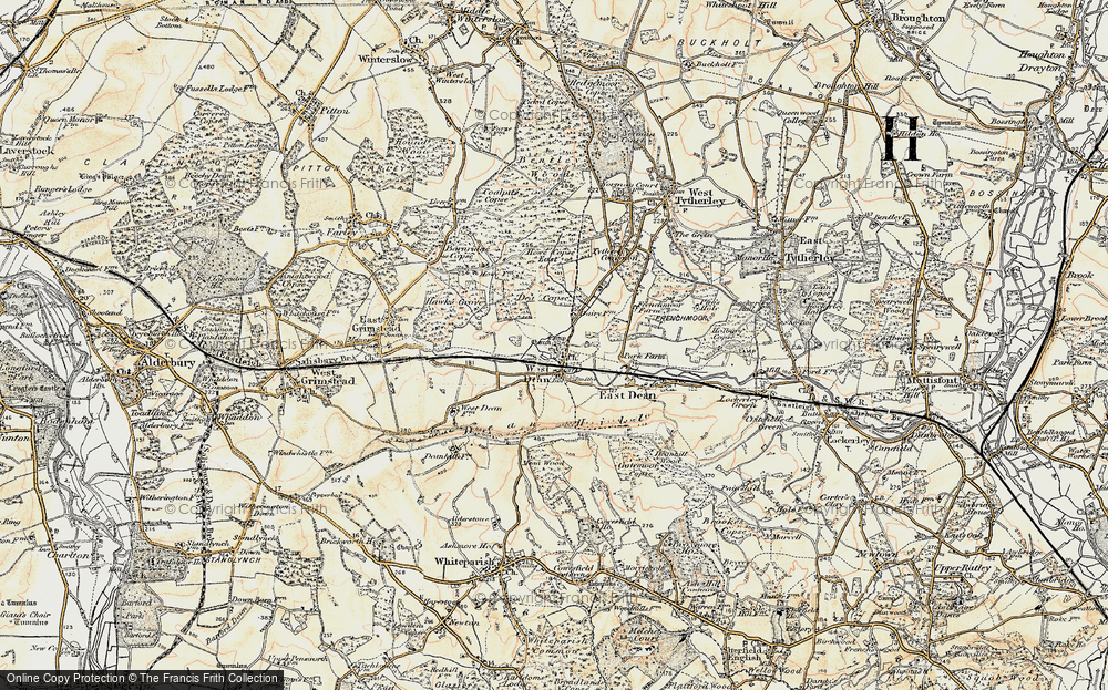 Old Map of West Dean, 1897-1898 in 1897-1898