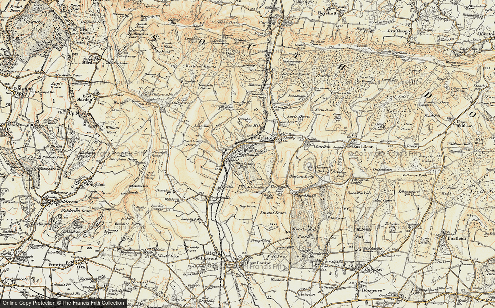 Old Map of West Dean, 1897-1899 in 1897-1899