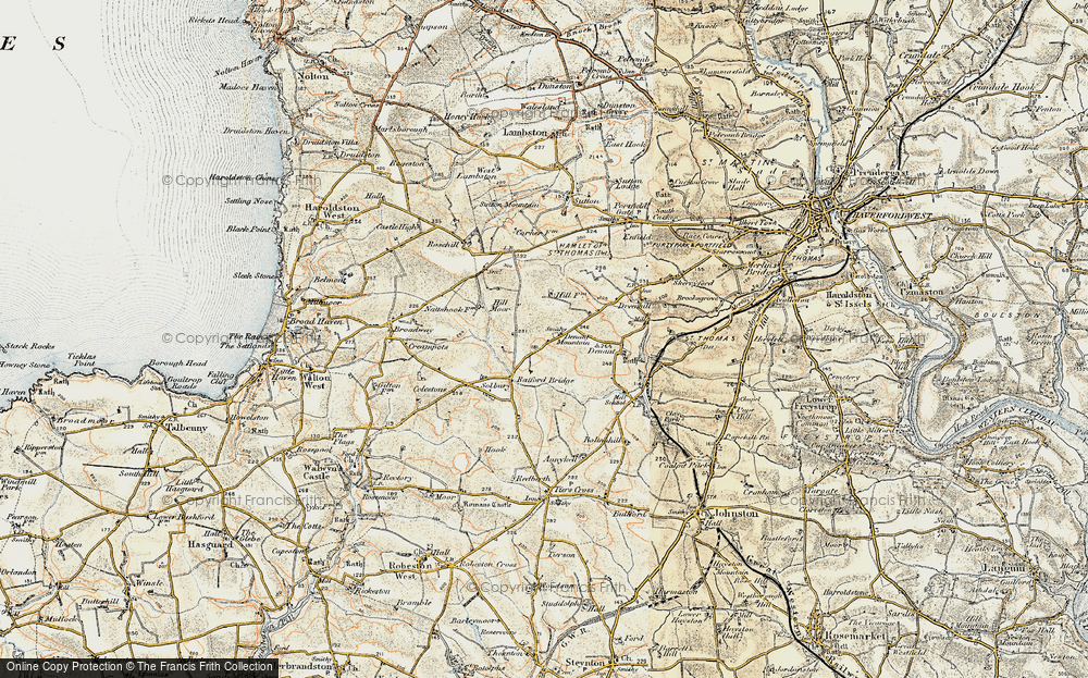 Old Map of West Denant, 1901-1912 in 1901-1912