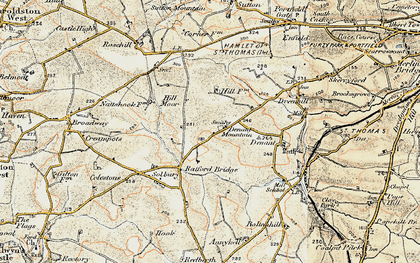 Old map of West Denant in 1901-1912