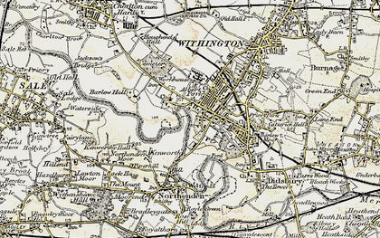 Old map of West Didsbury in 1903
