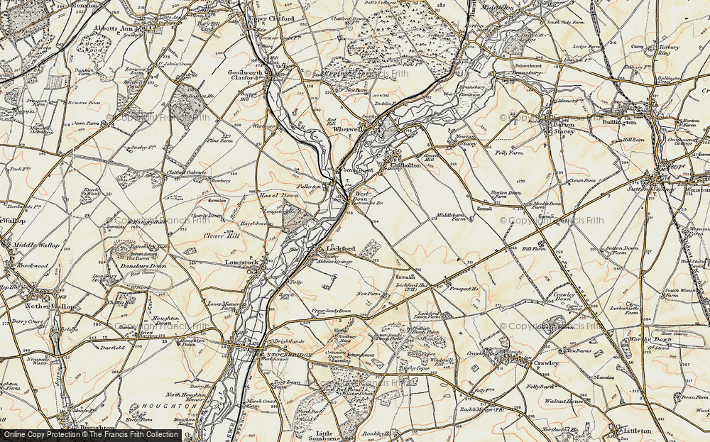 Old Map of West Down, 1897-1900 in 1897-1900