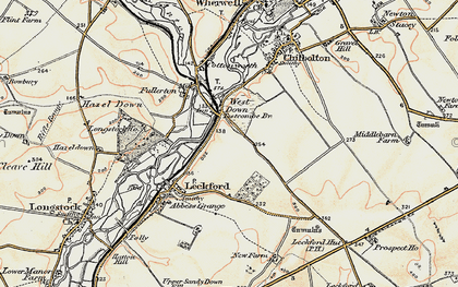 Old map of West Down in 1897-1900