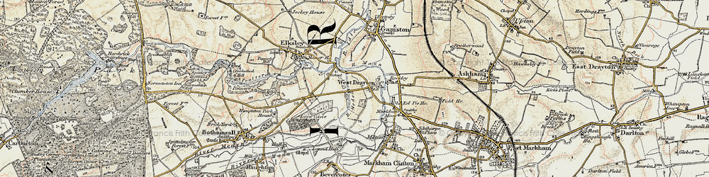 Old map of West Drayton in 1902-1903