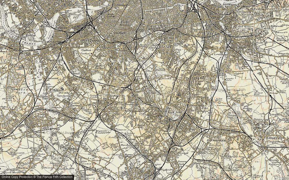 Old Map of West Dulwich, 1897-1902 in 1897-1902