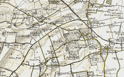 Old map of Westwinds in 1903-1908