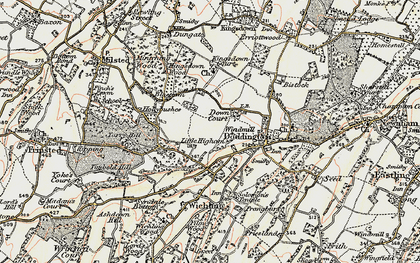 Old map of West End in 1897-1898