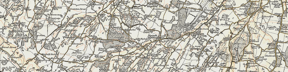 Old map of West End in 1897-1898