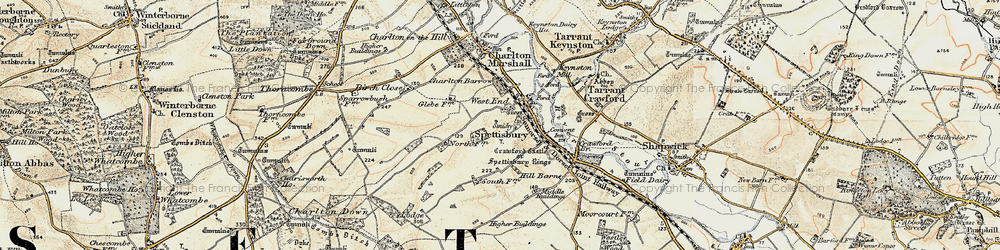 Old map of West End in 1897-1909