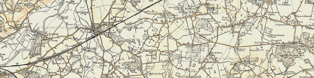 Old map of West End in 1897-1909