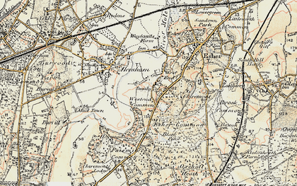 Old map of Black Pond in 1897-1909