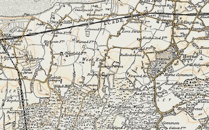 Old map of West End in 1898-1899