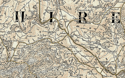 Old map of West End in 1899-1900