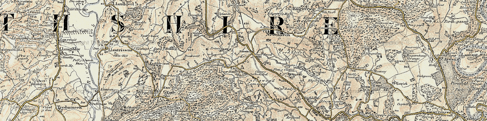 Old map of West End in 1899-1900