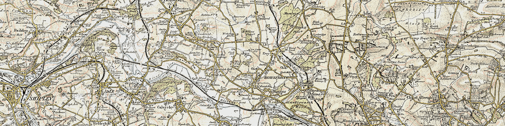 Old map of Brownberries, The in 1903-1904