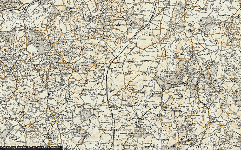 Old Map of Historic Map covering Butlers Lands in 1897-1900
