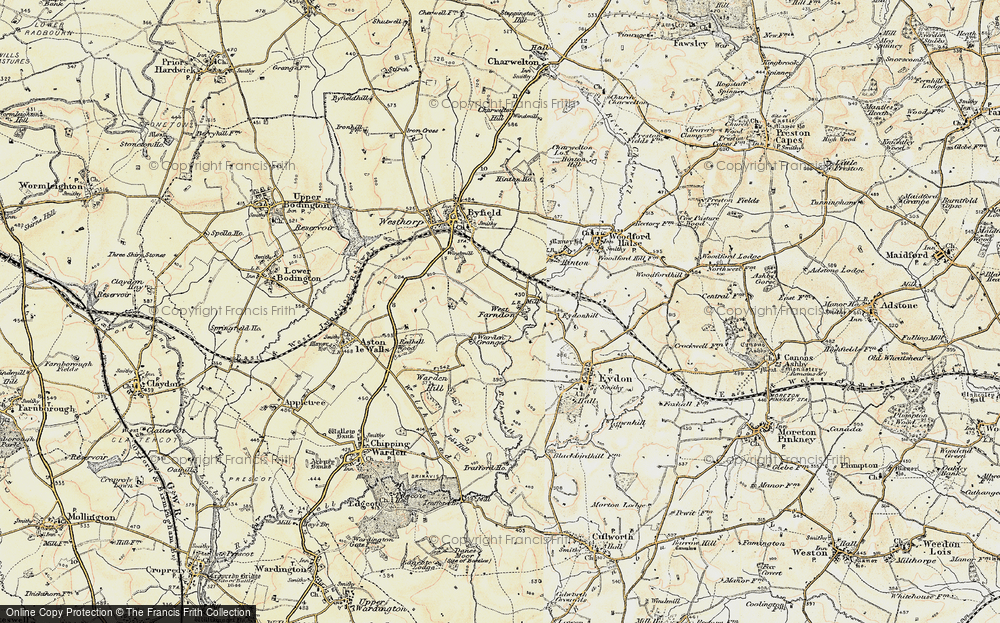 Old Map of West Farndon, 1898-1901 in 1898-1901