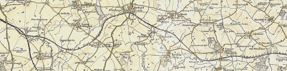 Old map of West Farndon in 1898-1901