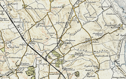 Old map of West Fleetham in 1901-1903