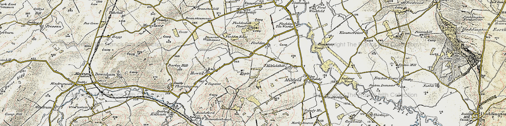 Old map of West Flodden in 1901-1903