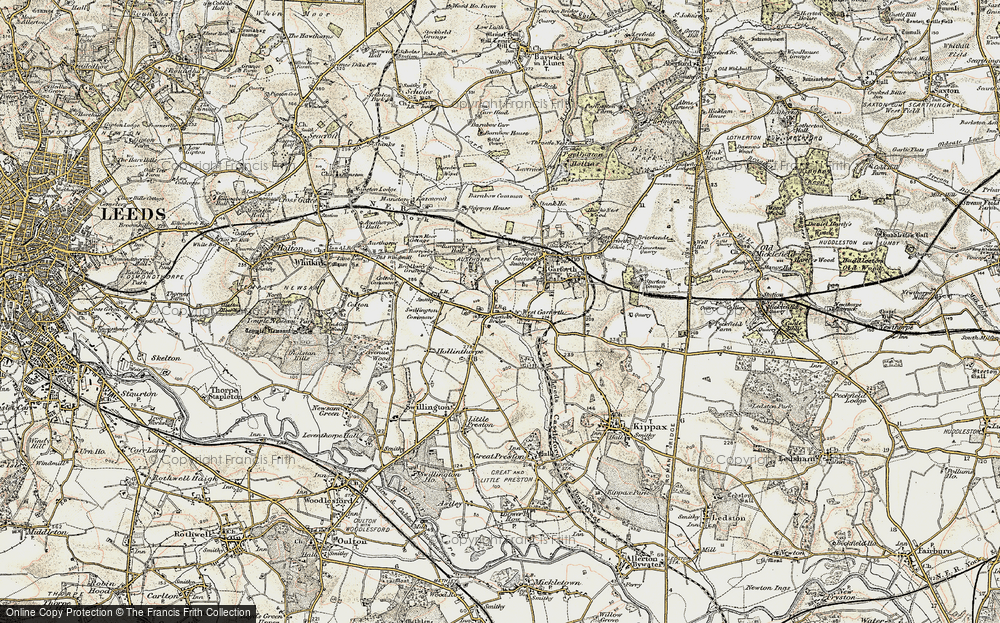 Old Map of West Garforth, 1903 in 1903