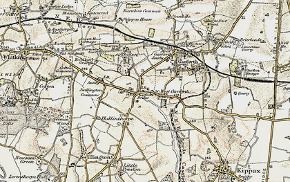 Old map of Barnbow Common in 1903