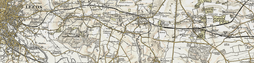 Old map of West Garforth in 1903