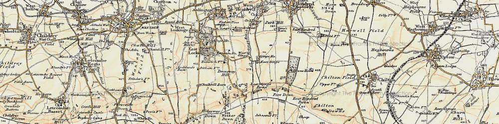 Old map of West Ginge in 1897-1899