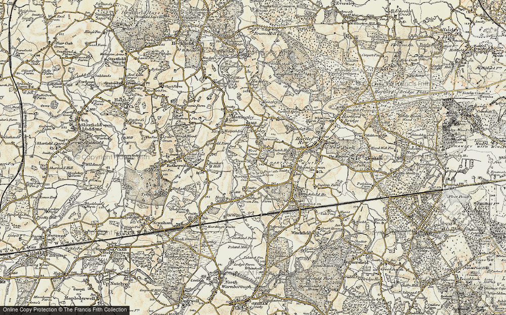 Old Map of West Green, 1897-1909 in 1897-1909