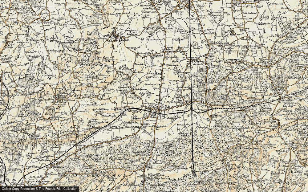 Old Map of West Green, 1898-1909 in 1898-1909