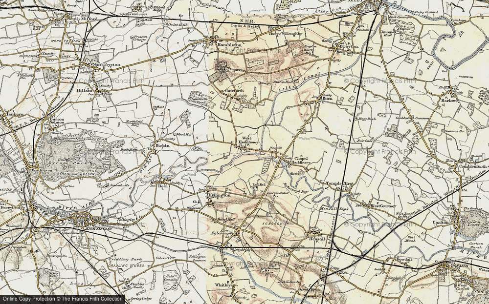 Old Map of West Haddlesey, 1903 in 1903