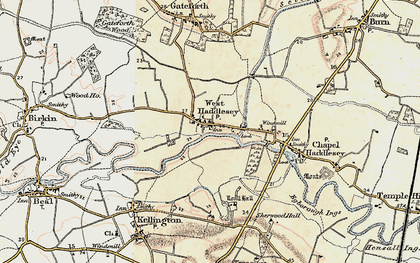 Old map of West Haddlesey in 1903