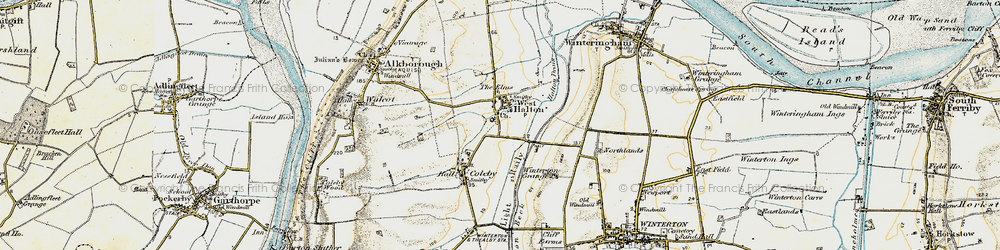 Old map of West Halton in 1903