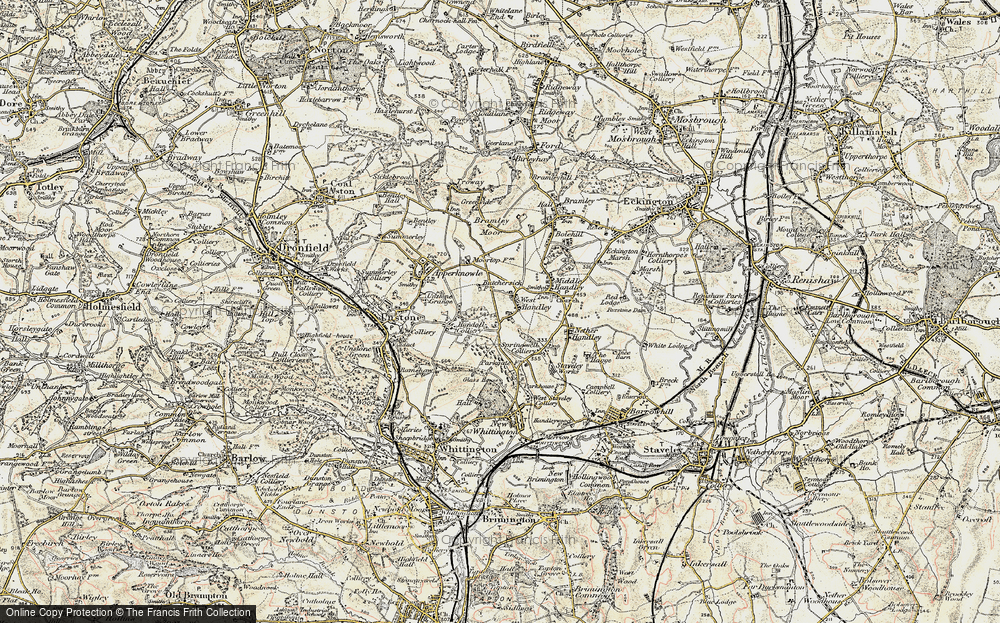 Old Map of West Handley, 1902-1903 in 1902-1903