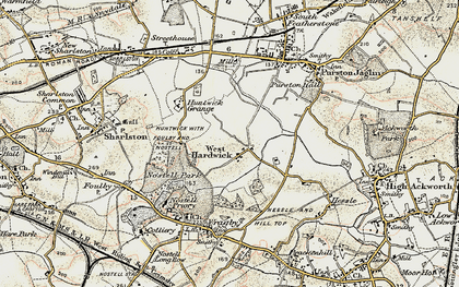Old map of West Hardwick in 1903