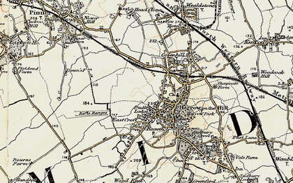 Old map of West Harrow in 1897-1898
