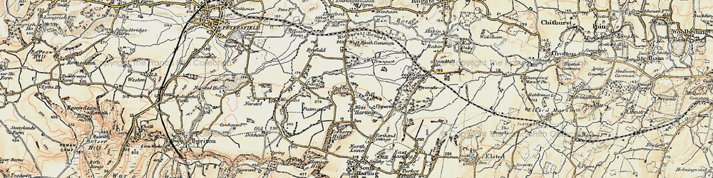 Old map of West Harting in 1897-1900