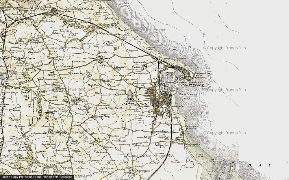 Old Map of West Hartlepool, 1903-1904 in 1903-1904