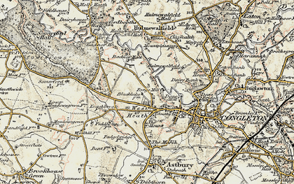 Old map of West Heath in 1902-1903