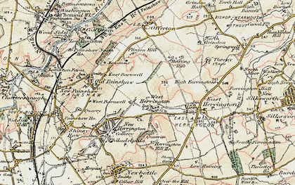 Old map of West Herrington in 1901-1904